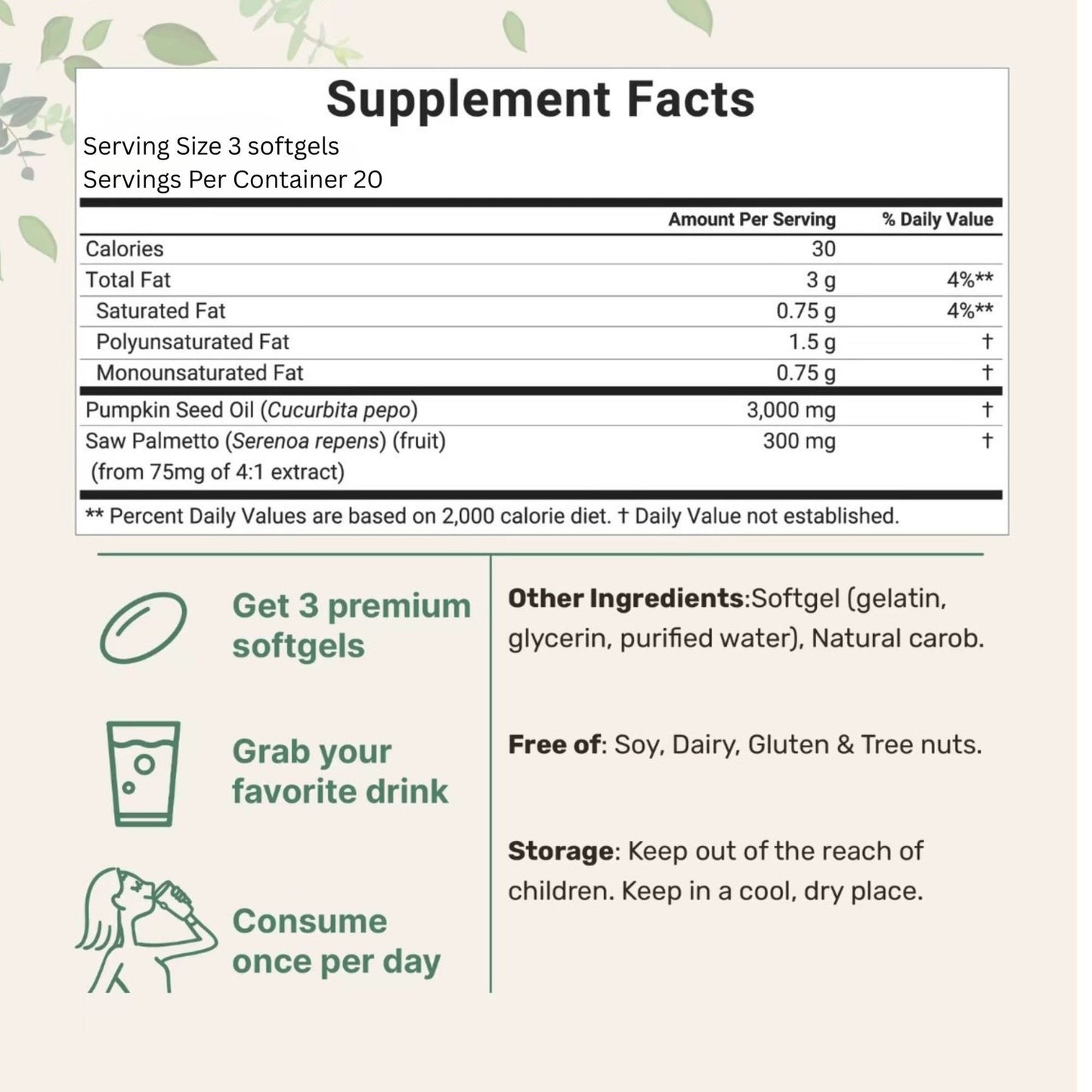 Pumpkin Seed Oil Capsules
